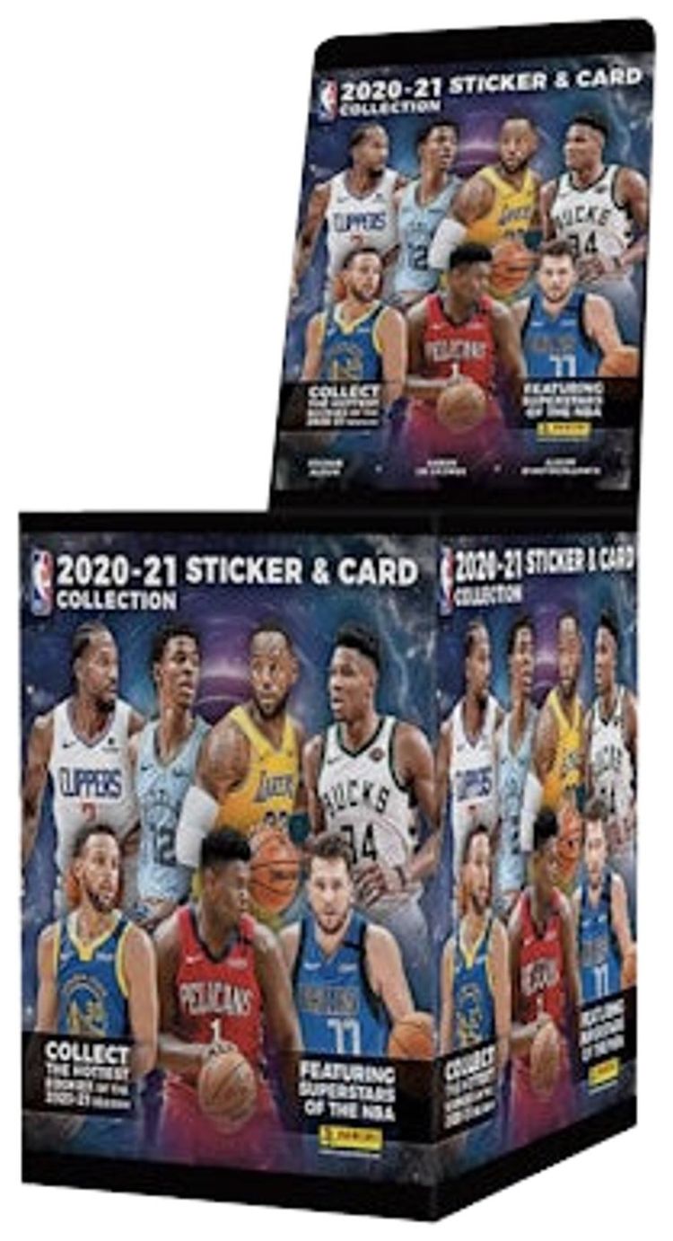 2020 21 Panini Sticker  Card Collection Basketball Box