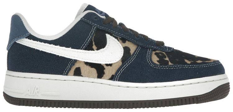 Nike Wmns Air Force 1 Low Cheetah Blue Denim
