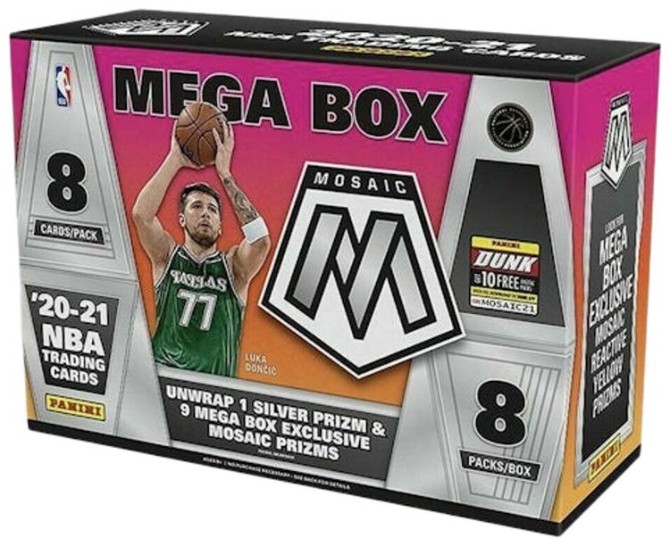 2020 21 Panini Mosaic Basketball Target Mega Box Reactive Yellow Prizms