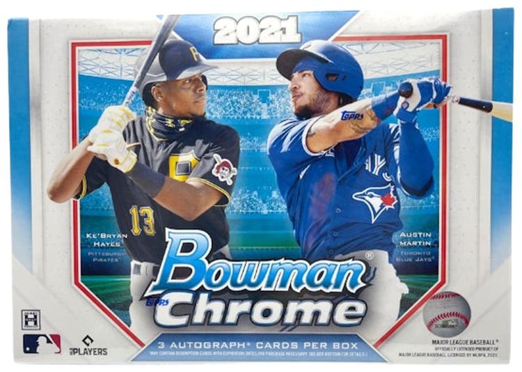2021 Bowman Chrome Baseball HTA Jumbo Box