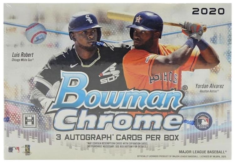 2020 Bowman Chrome Baseball HTA Jumbo Box