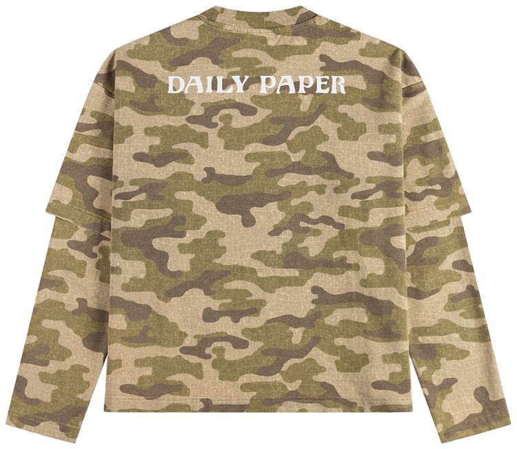 Daily Paper Layered Camo T Shirt Croc Camo