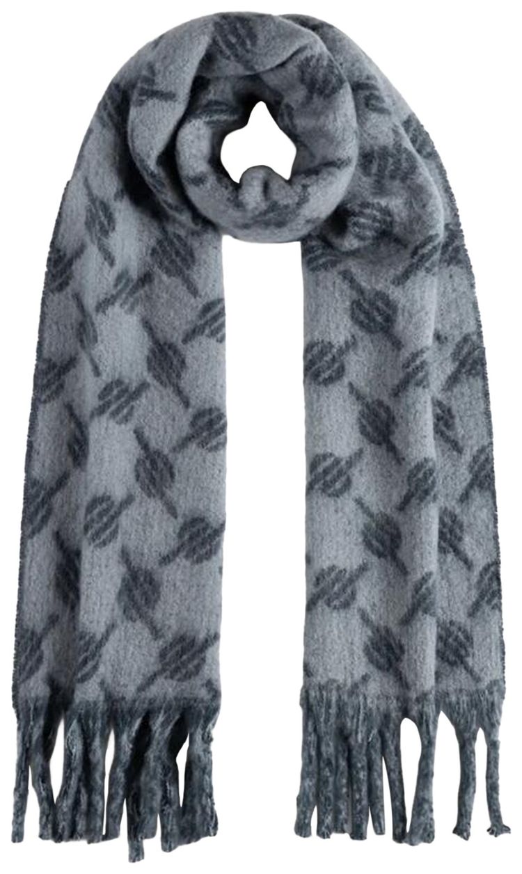 Daily Paper Riyo Monogram Scarf Sky Captain Blue