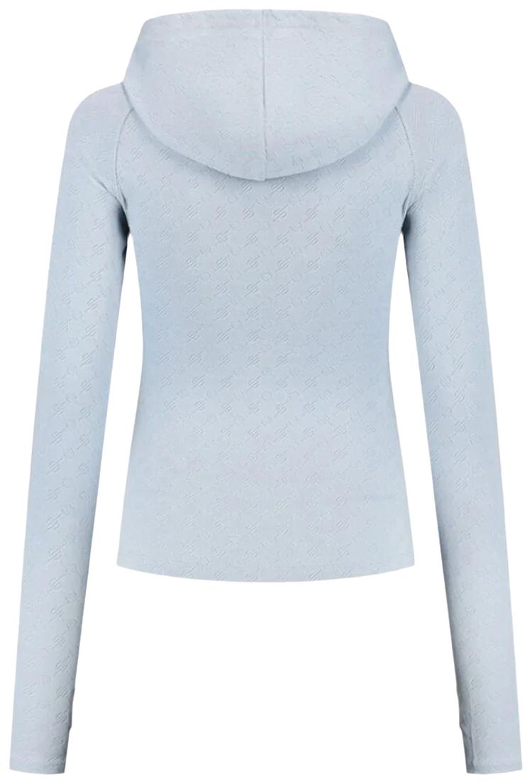 Daily Paper Monogram Fitted Hoodie Light Blue