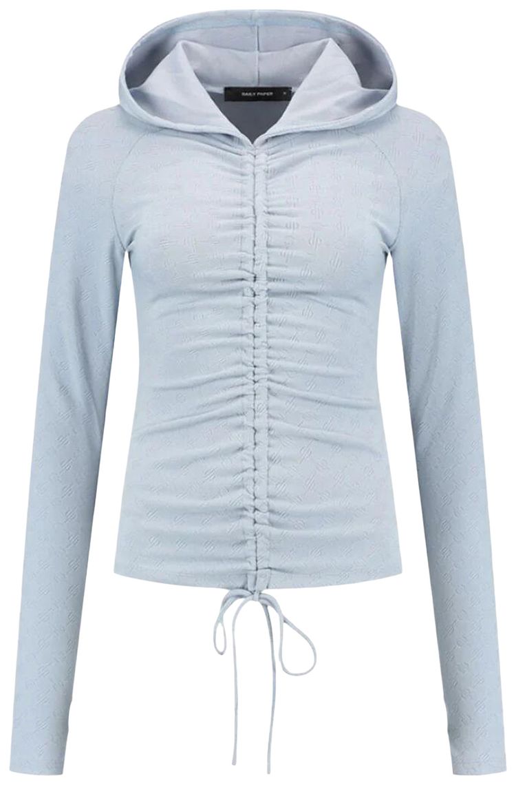 Daily Paper Monogram Fitted Hoodie Light Blue