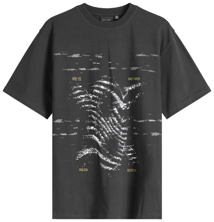 Daily Paper Rewind Oversized Short Sleeve T Shirt Black