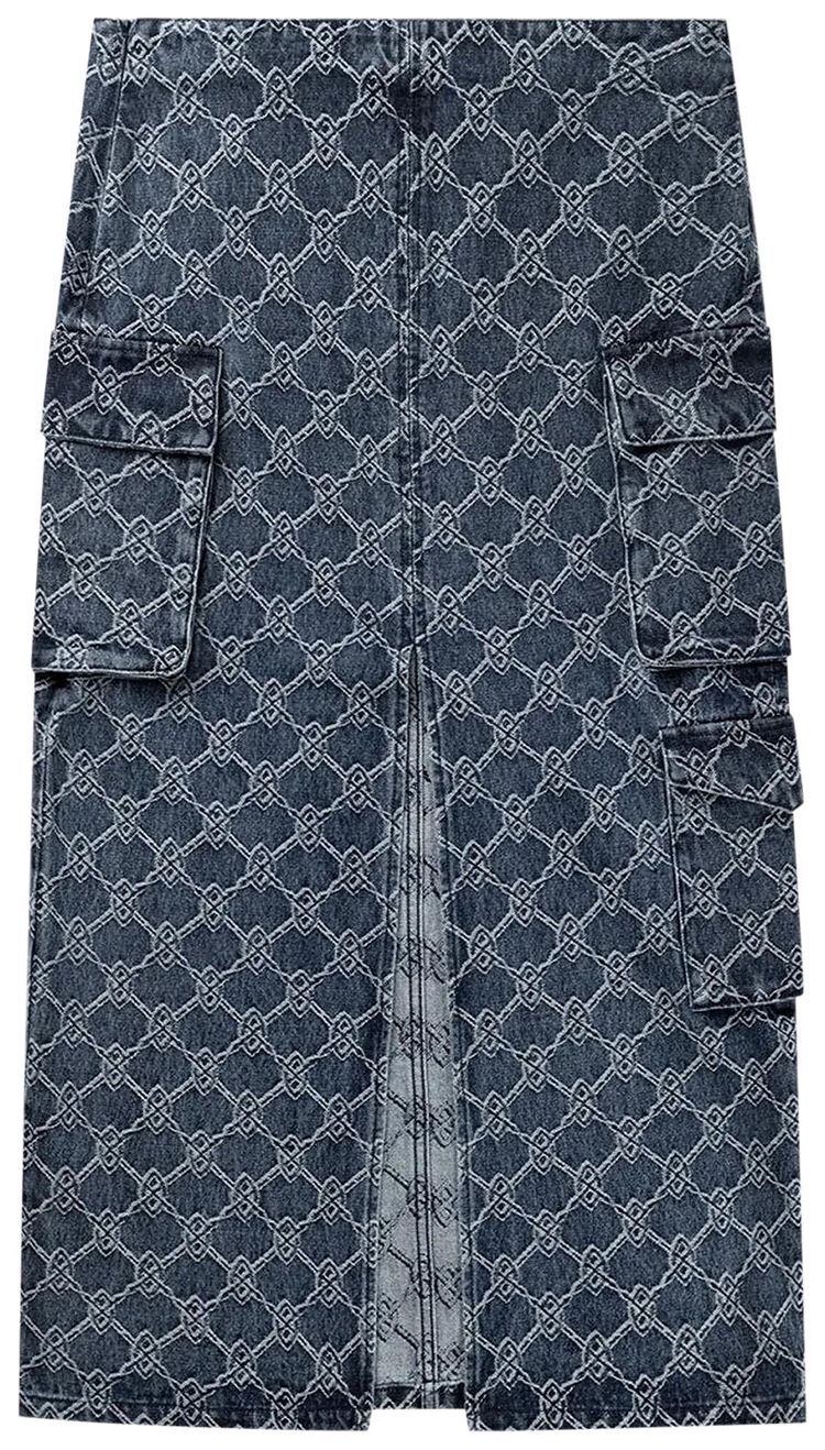 Daily Paper Zora Denim Cargo Skirt Blue