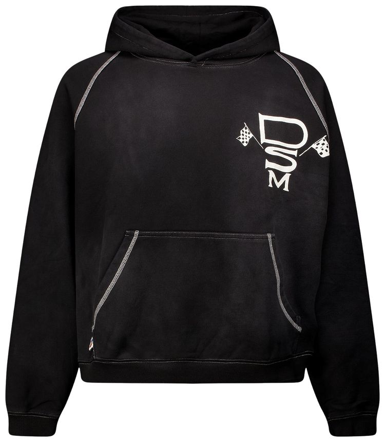Diet Starts Monday Contrast Stitch Hoodie Vintage Black