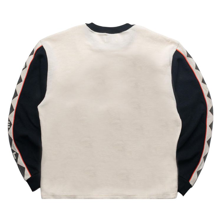 Diet Starts Monday Ignition Waffle Long Sleeve Antique WhiteBlack