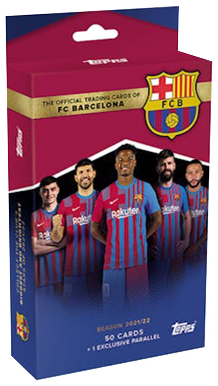 2021 22 Topps FC Barcelona Official Team Set Soccer Hanger Box