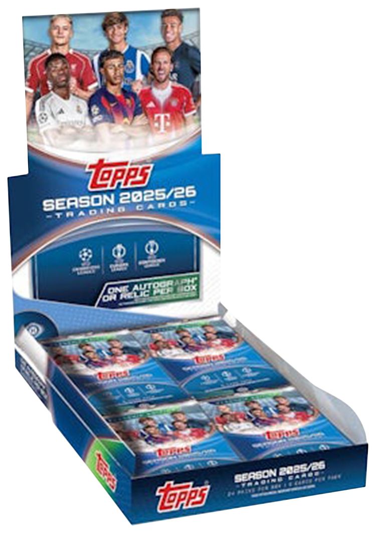 2025 26 Topps UEFA Club Competitions Soccer Hobby Box