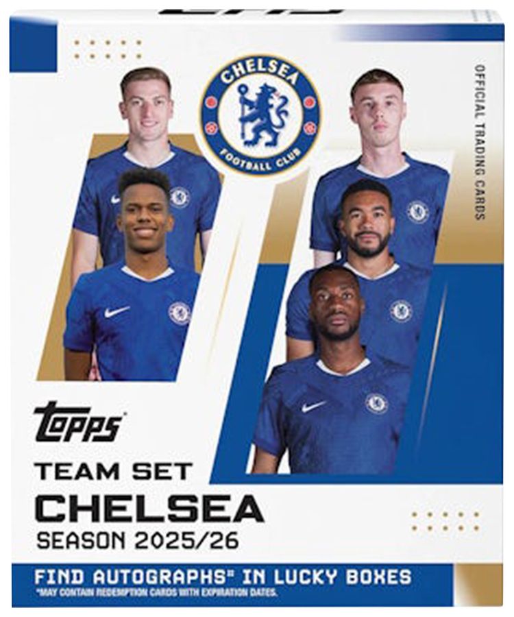 2025 26 Topps Team Set Chelsea Soccer Hobby Box