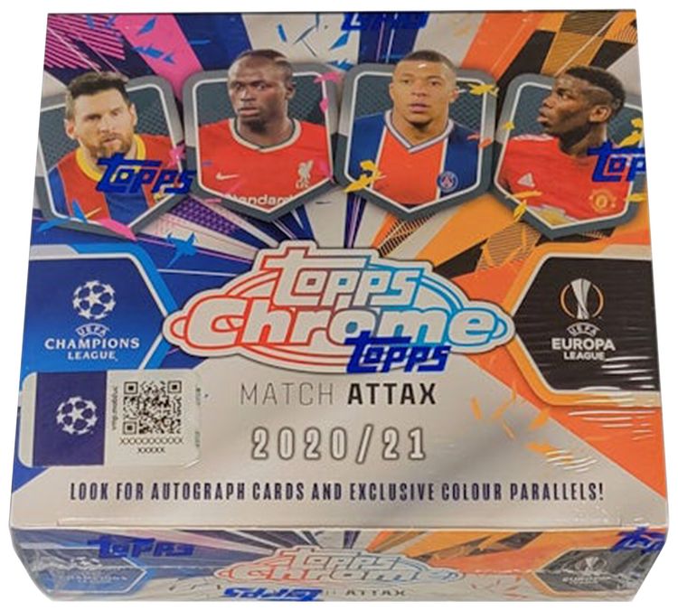 2020 21 Topps Chrome Soccer Match Attax Box