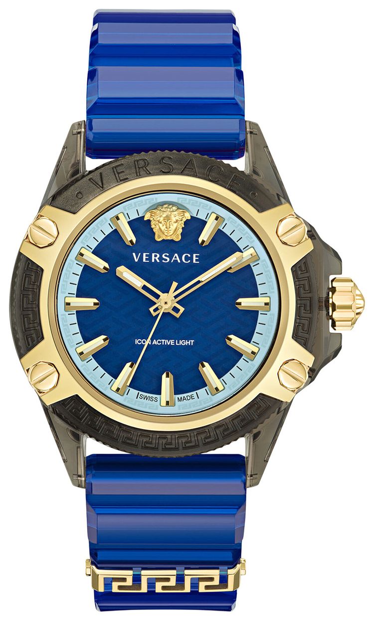 Versace Icon Active Silicone Watch Black
