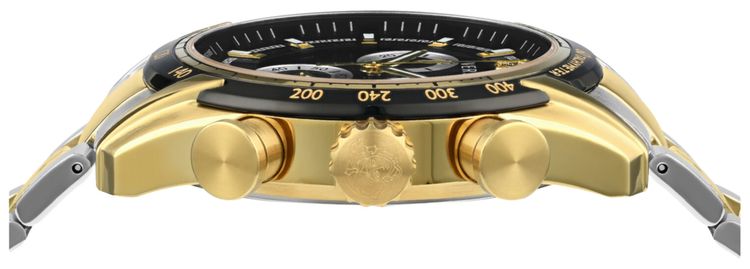 Versace V Ray Chronograph Watch Two Tone
