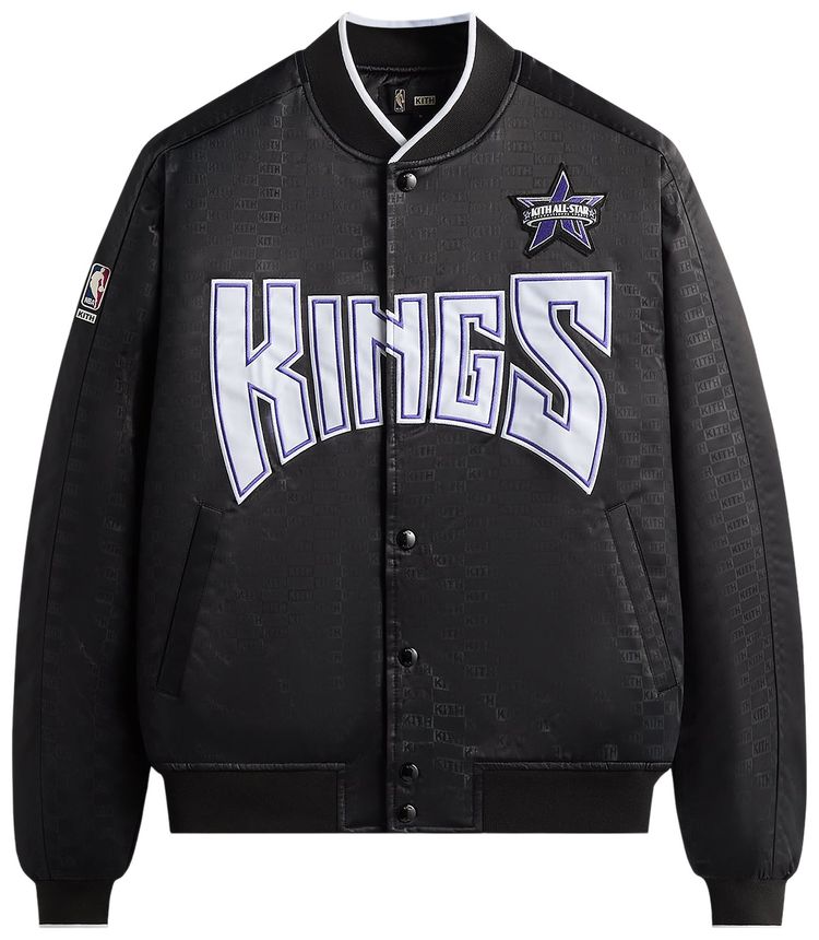 Kith For NBA All Star Sacramento Kings Bomber Jacket Black