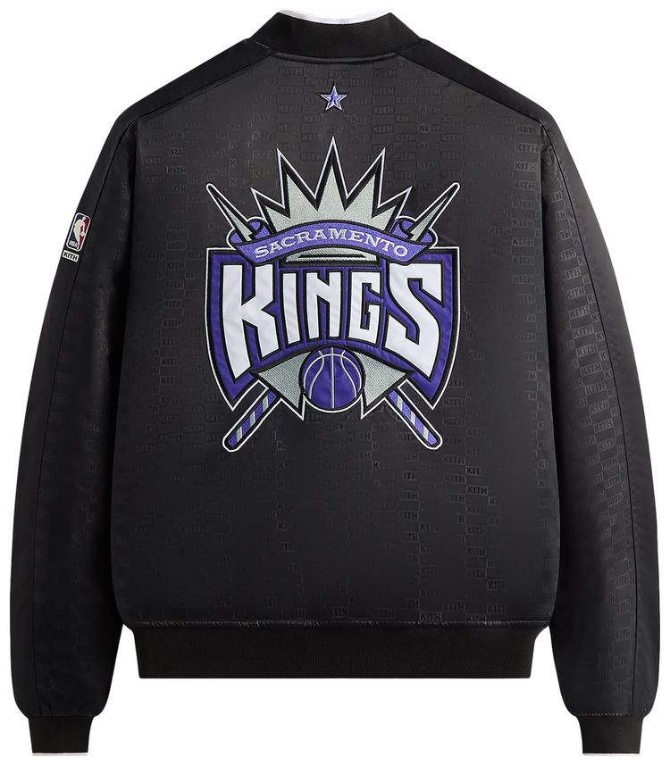 Kith For NBA All Star Sacramento Kings Bomber Jacket Black