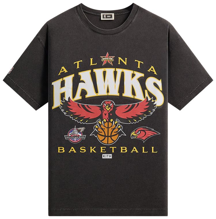 Kith For NBA All Star Atlanta Hawks Vintage Tee Black