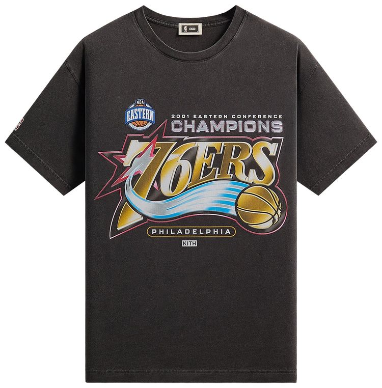 Kith For NBA All Star Philadelphia 76ers Vintage Tee Black