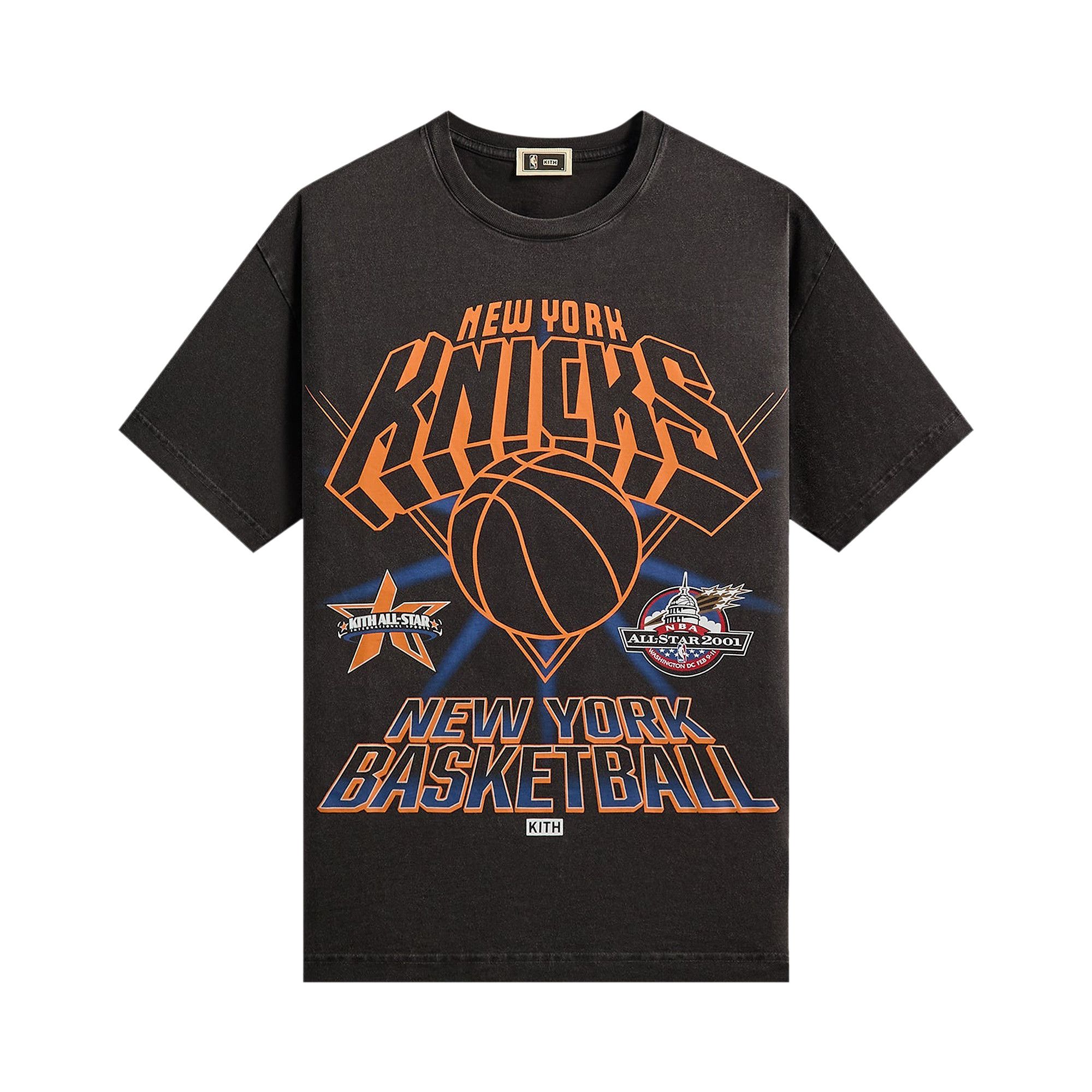 Buy Kith For NBA All-Star New York Knicks Vintage Tee 'Black