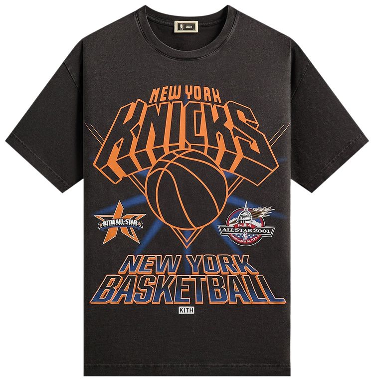 Kith For NBA All Star New York Knicks Vintage Tee Black