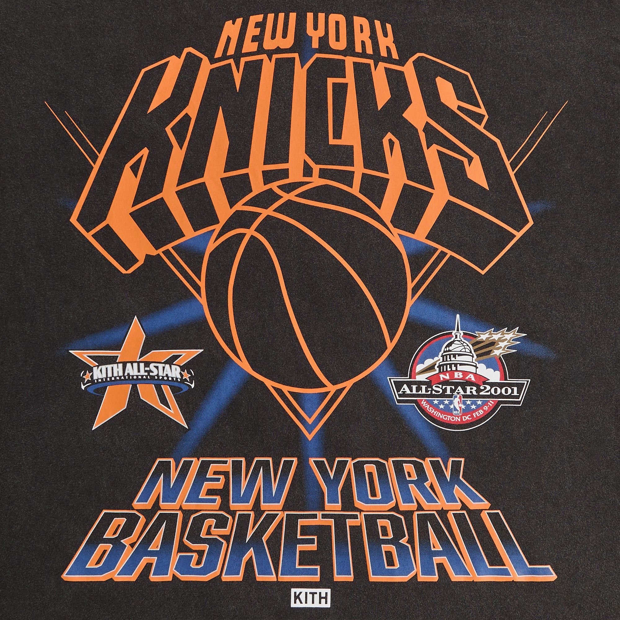 Buy Kith For NBA All-Star New York Knicks Vintage Tee 'Black