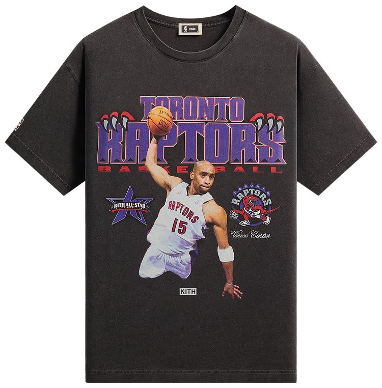 Kith For NBA All Star Toronto Raptors Vince Carter Vintage Tee Black