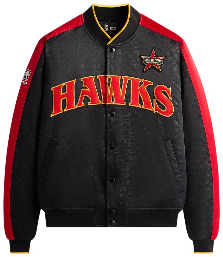 Kith For NBA All Star Atlanta Hawks Bomber Jacket Black