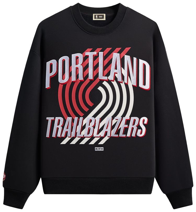 Kith For NBA All Star Portland Trail Blazers Nelson Crewneck Black