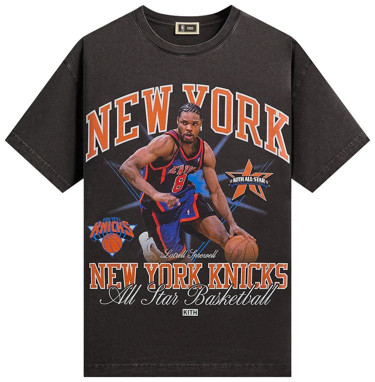 Kith For NBA All Star New York Knicks Latrell Sprewell Vintage Tee Black