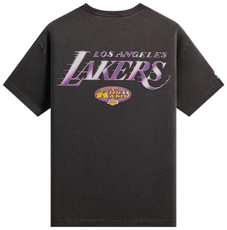 Kith For NBA All Star Los Angeles Lakers Shattered Backboard Vintage Tee Black