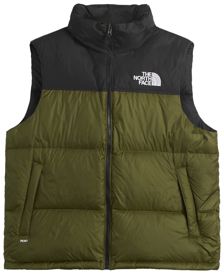 The North Face 1996 Retro Nuptse Vest Woodland GreenTNF Black