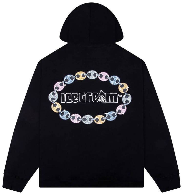 Icecream Chain Hoodie Black