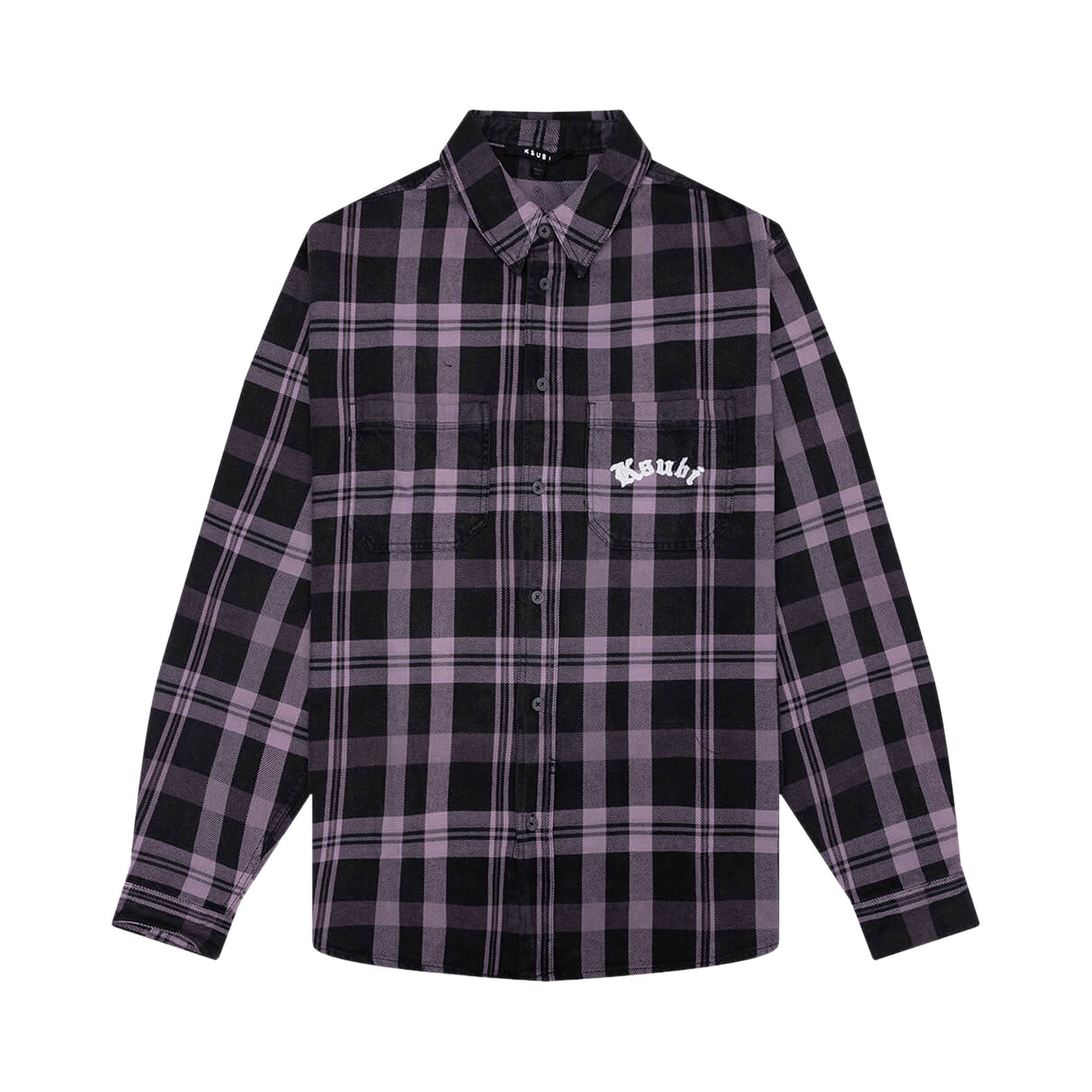 Buy Ksubi Vulture Flannel Long-Sleeve Shirt 'Plum' - MSP26SH009 | GOAT