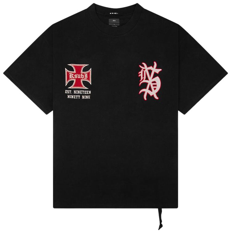 Ksubi League Ekcess Short Sleeve Tee Black