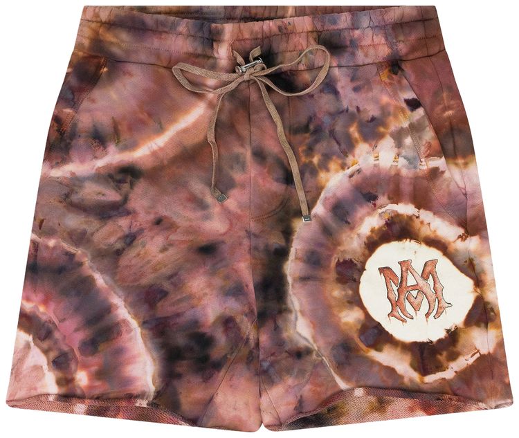 Amiri Tie Dye MA Shorts Brown