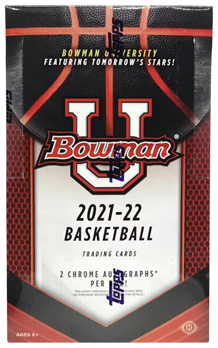 2021 22 Bowman University Basketball Hobby Box