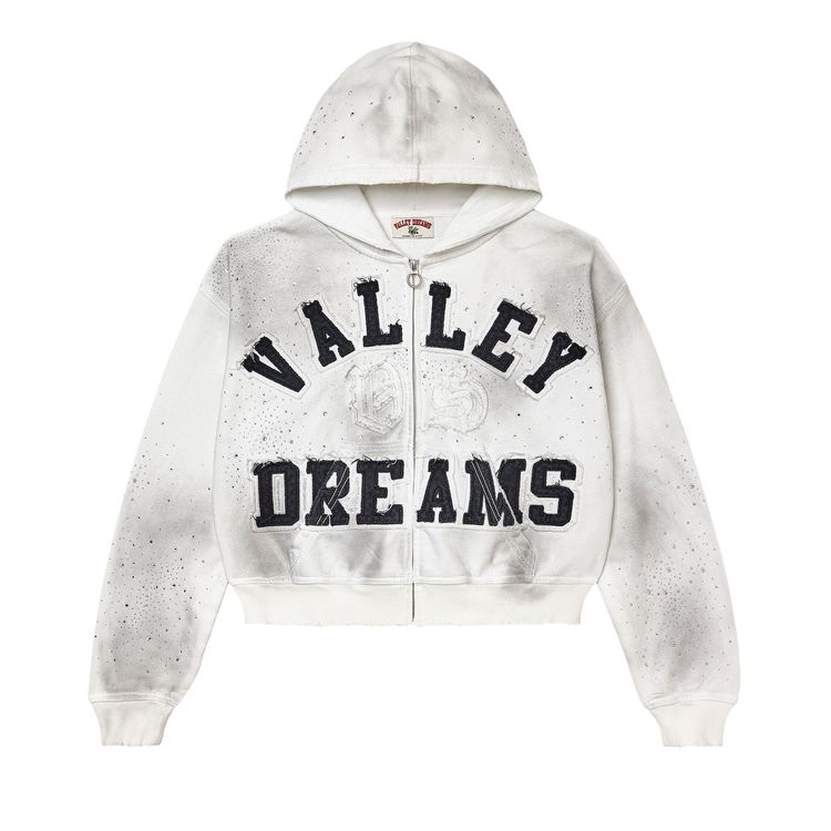 Vale Forever Classico Zip Up Hoodie White
