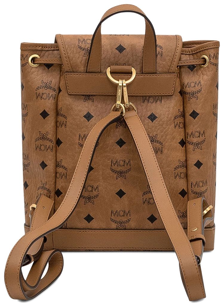 MCM Aren VI Mini Backpack Cognac