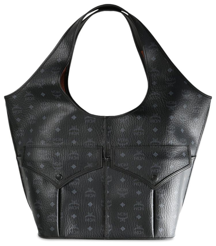 MCM Aren VI X Large Shopper Bag Black