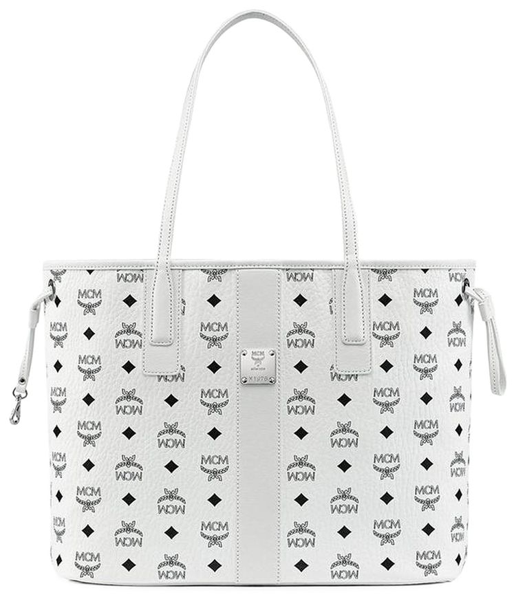 MCM Liz VI Shopper Medium Bag White