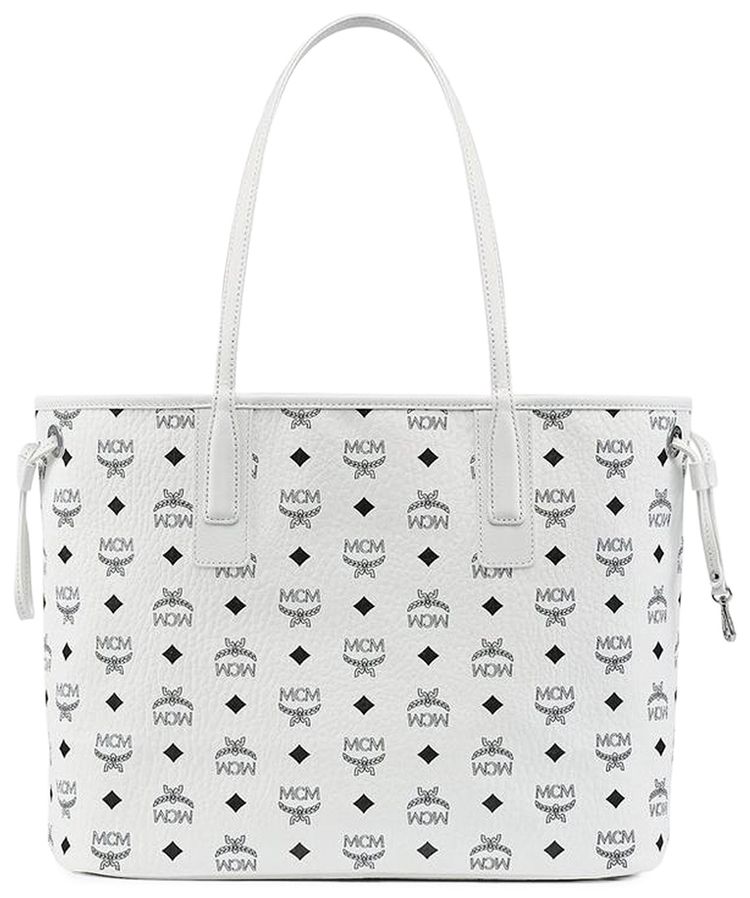 MCM Liz VI Shopper Medium Bag White