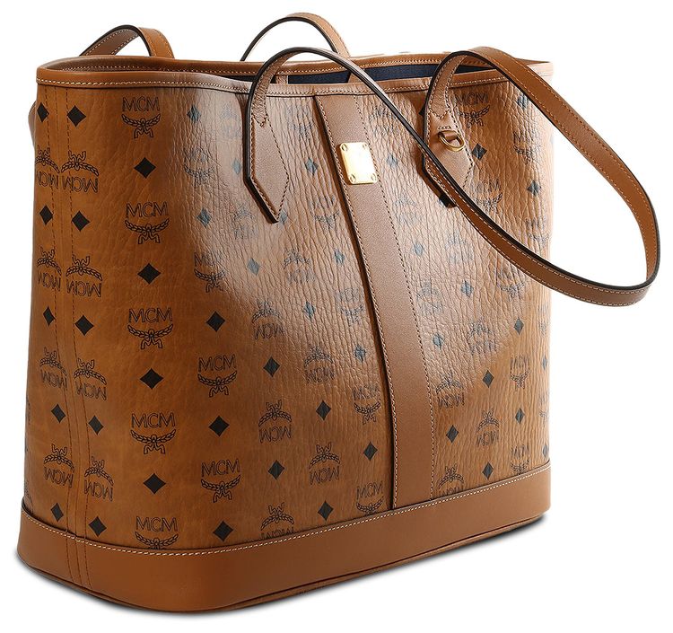 MCM Liz VI Shopper Medium Bag Cognac