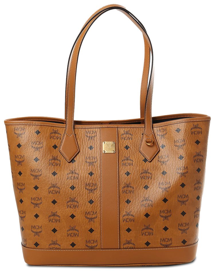 MCM Liz VI Shopper Medium Bag Cognac