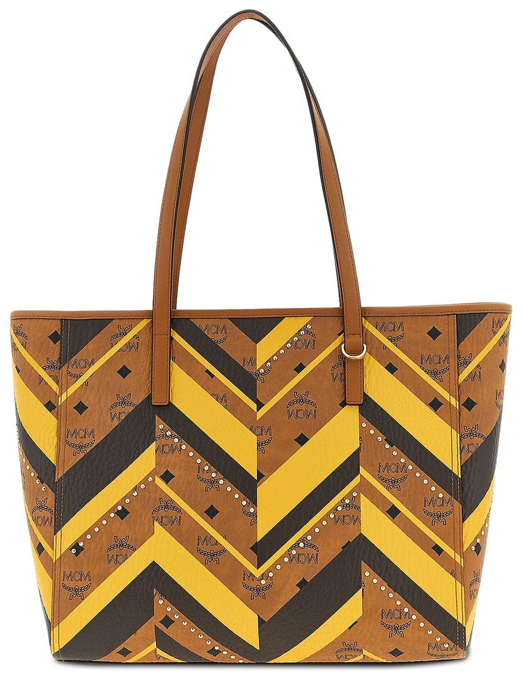 MCM Toni Mega VI Medium Shopper Cognac