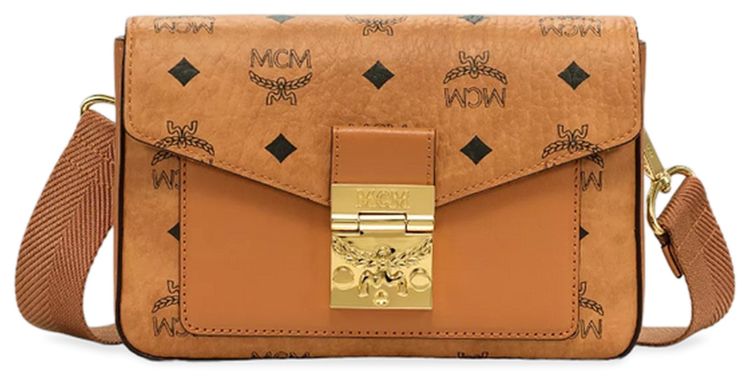 MCM Viktor VI Crossbody Small Bag Cognac