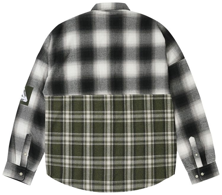 Palace Patchy Flannel Shirt Green