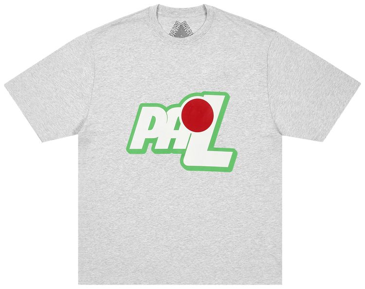 Palace P Up T Shirt Grey Marl