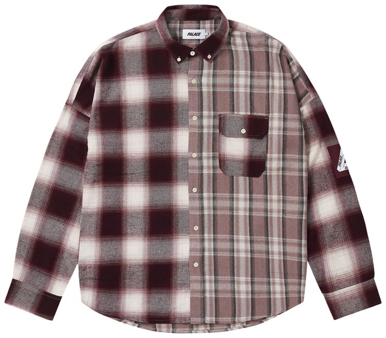 Palace Patchy Flannel Shirt Red