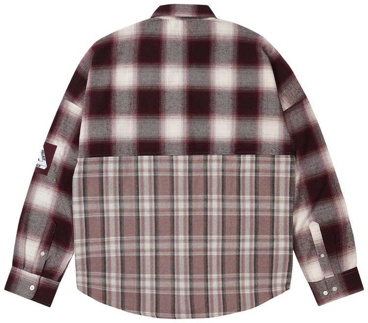 Palace Patchy Flannel Shirt Red
